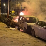 Bilecik’te park halindeki otomobil alev alev yandı