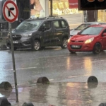 Fırtına ve kar uyarılarının ardından Arnavutköy’de yağış başladı