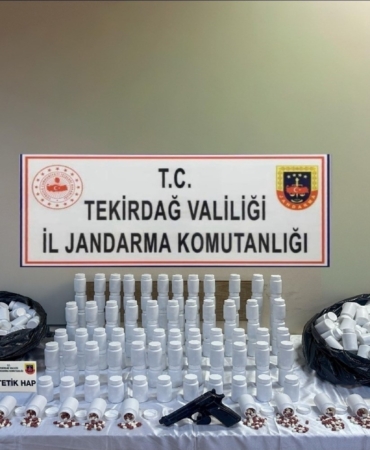 Tekirdağ’da narkotik operasyonu: Yüklü miktarda sentetik ecza ele geçirildi