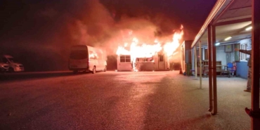 Mudanya’da minibüs duraklarında yangın paniği