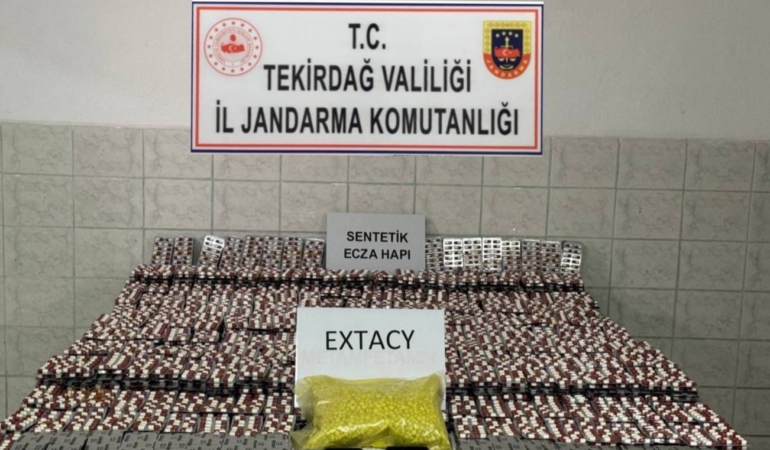 Tekirdağ’da jandarmadan büyük uyuşturucu operasyonu