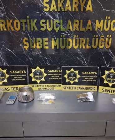 Sakarya’da 15 kilo bonzai üretilebilecek hammadde ele geçirildi