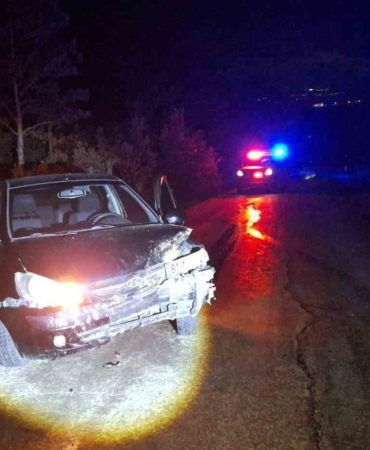 Bilecik’te kontrolden çıkan otomobil ağaca çarptı: 1 yaralı