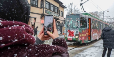 Bursa’da yeni yıl coşkusu nostaljik tramvayla yaşanıyor