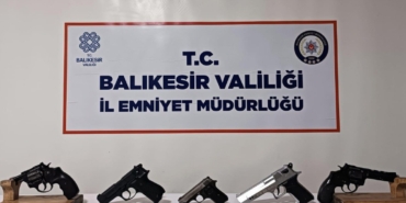 Bandırma Emniyeti’nden güvenlik raporu, 186 ruhsatsız silah ele geçirildi