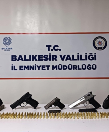 Bandırma Emniyeti’nden güvenlik raporu, 186 ruhsatsız silah ele geçirildi