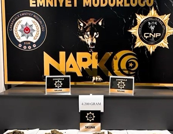 Çanakkale’de piyasa değeri yaklaşık 7 milyon TL değerinden uyuşturucu maddeler ele geçirildi