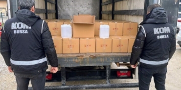 Bursa’da 1000 litre sahte alkol ele geçirildi