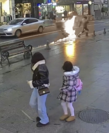 Tekirdağ’da motosiklet bir anda alev topuna döndü: Üzerinden atlayarak yanmaktan son anda kurtuldu