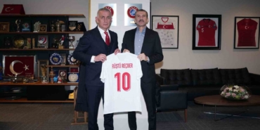 Rüştü Reçber, TFF Başkanı Hacıosmanoğlu ile görüştü
