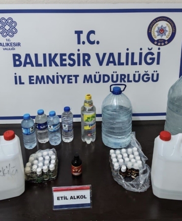 Erdek’te kaçak içki operasyonu