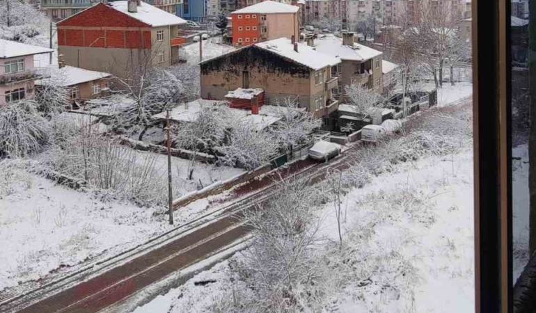 Malkara’da karda kartpostallık görüntüler oluştu