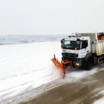 Tekirdağ Büyükşehir ekiplerinden kar mesaisi