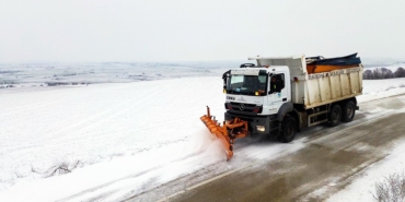 Tekirdağ Büyükşehir ekiplerinden kar mesaisi