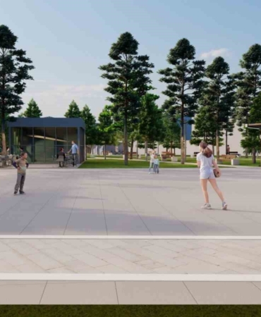 Alanyurt meydan düzenlemesi için çalışmalar başladı