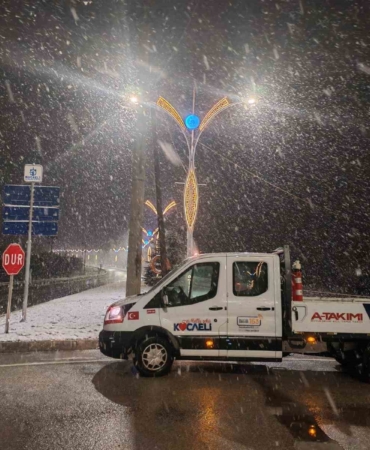Kocaeli’nin yüksek kesimlerinde kar etkili oldu