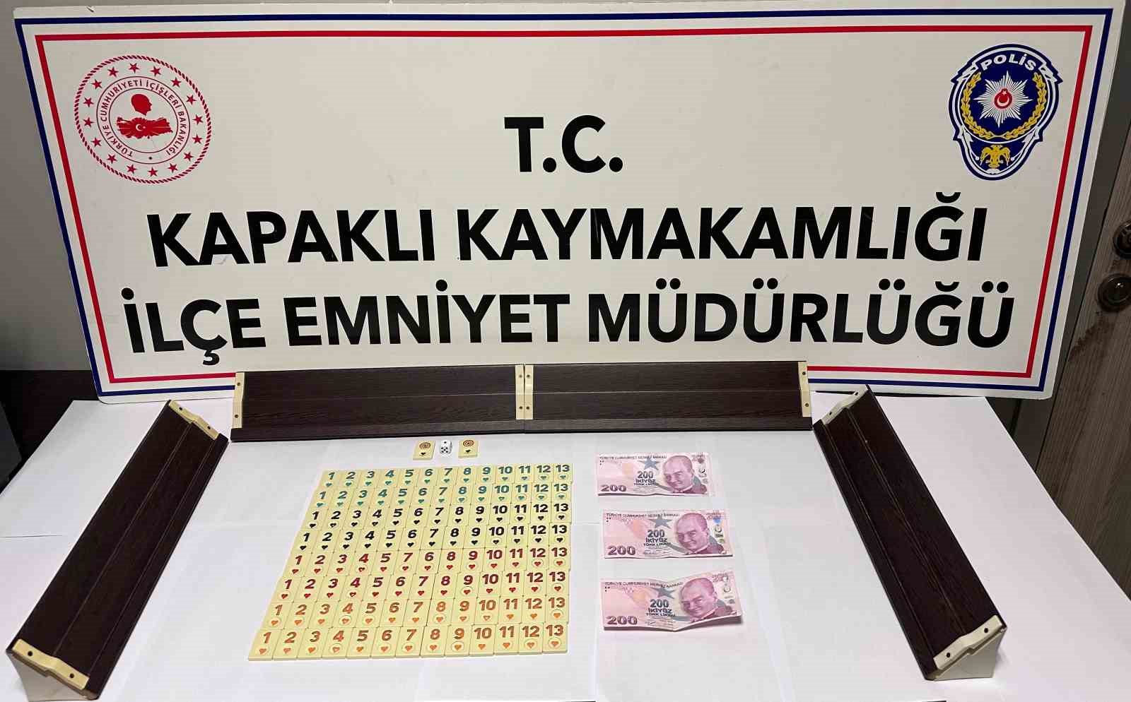 Çayevinde kumar operasyonu: 46 bin lira ceza yediler