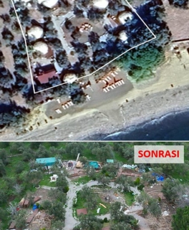 Ayvacık’ta 63 kaçak yapı yıkıldı