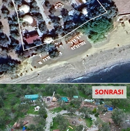 Ayvacık’ta 63 kaçak yapı yıkıldı