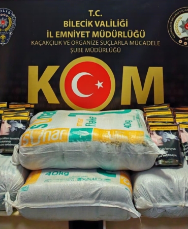 Bilecik’te 123 kilo kaçak tütün ele geçirildi
