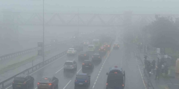 Büyükçekmece’de aniden bastıran sis nedeniyle görüş mesafesi düştü
