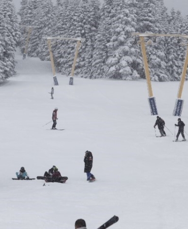 Uludağ’da kar kalınlığı 95 santimetreye ulaştı