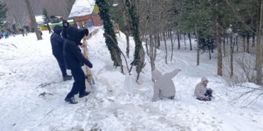 Yarıyıl tatilinde çocuklar Kartepe keyfi yaşadı