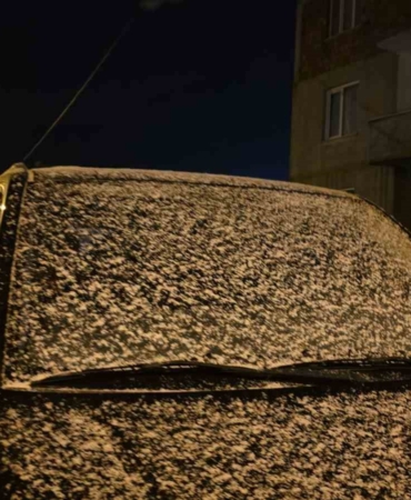 Pınarhisar’da kar yağışı başladı