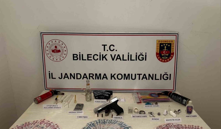 Bilecik’te uyuşturucu ve silah ele geçirildi