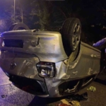 Beykoz’da otomobil takla attı: 2 yaralı