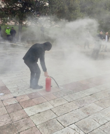 Bilecik Polis Evi’nde afet ve yangın farkındalık eğitimi
