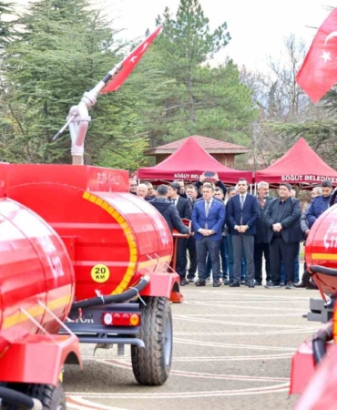 Bilecik’te 3 ton kapasiteli 15 adet su tankeri köylere teslim edildi