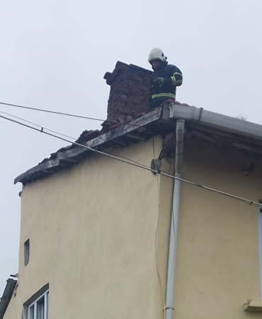 Bilecik’te baca yangını