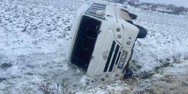 Edirne’de minibüs kazası: 1 yaralı