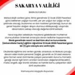Sakarya’da eğitime kar tatili