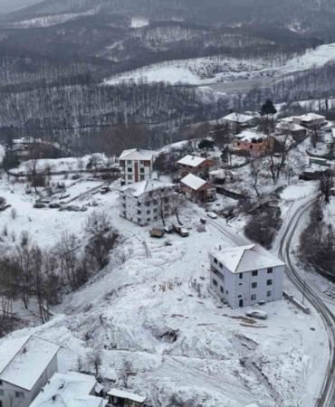 Demirköy’de kartpostallık kış manzarası