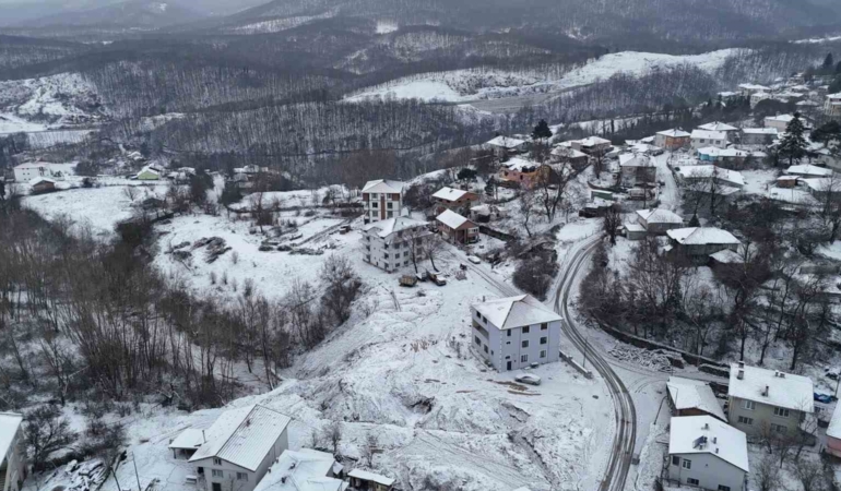 Demirköy’de kartpostallık kış manzarası