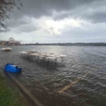 Lodos vurdu, Tekirdağ sahili suyla kaplandı