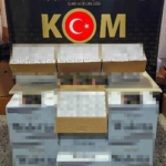 Durdurulan araçta 100 bin adet boş makaron ele geçirildi