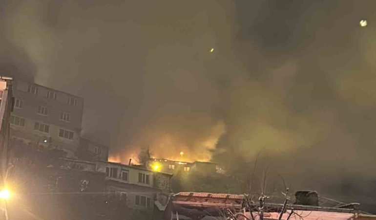 Uludağ eteklerindeki ev küle döndü