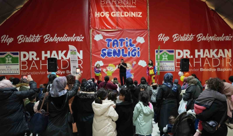 Bahçelievler’de çocuklara sömestr tatil şenliği