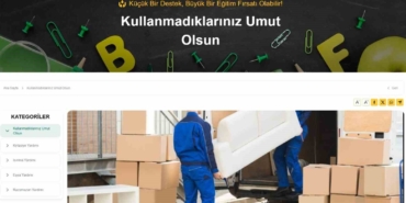 Alan el ile veren eli buluşturan online yardım platformu kullanıma sunuldu