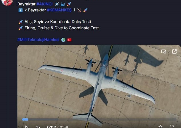 AKINCI TİHA’dan 2 adet KEMANKEŞ ile tam isabet