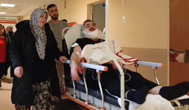 Tartıştığı kuzenini falçata ile yüzünden yaraladı