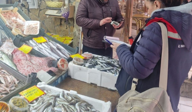 Tekirdağ’da perakende balık satış yerlerine denetim