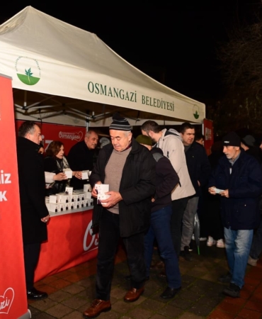 Miraç Kandili’nde Osmangazi’de gönüller bir oldu