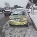 Edirne’de kar yağışında zincirleme kaza: 9 araç birbirine girdi