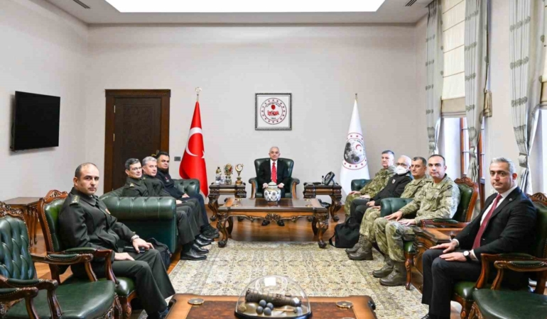 5’inci Kolordu Komutanı Tümgeneral Aksoytürk ve beraberindeki heyet Kırklareli’nde