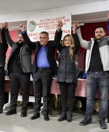 Burhaniye’ de Berberler ve Kuaförler Odası seçimi yapıldı