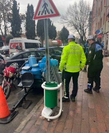 Kırklareli’nde kaldırım ve yol işgalleri denetimi